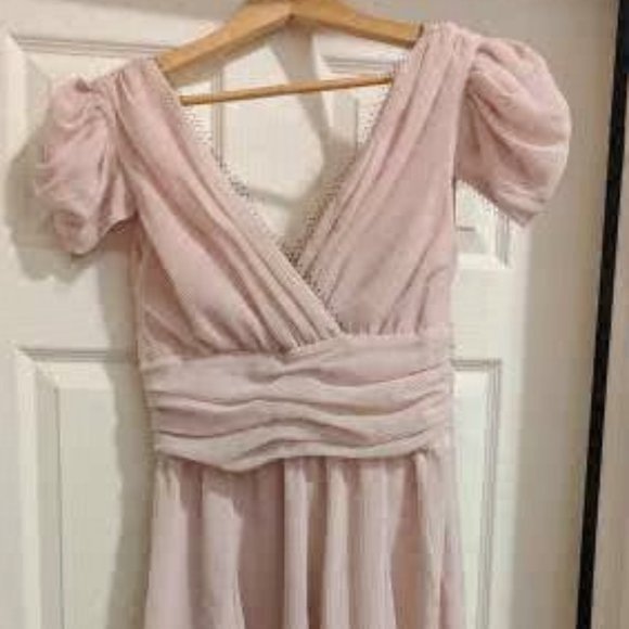 Karl Lagerfeld for impulse (Macy's exclusive), size 6, pink midi dress - Picture 1 of 3